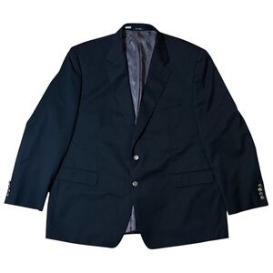 Chaps RL Men’s Black Blazer Sz 50R Woolmark 100% Wool Suit Jacket